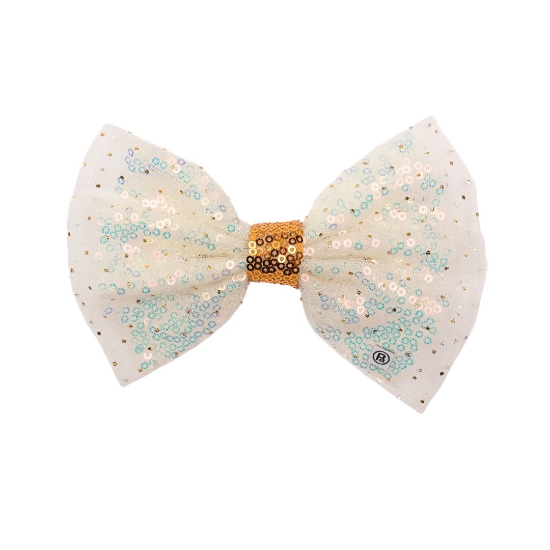 Glam party up-cycled collar bows