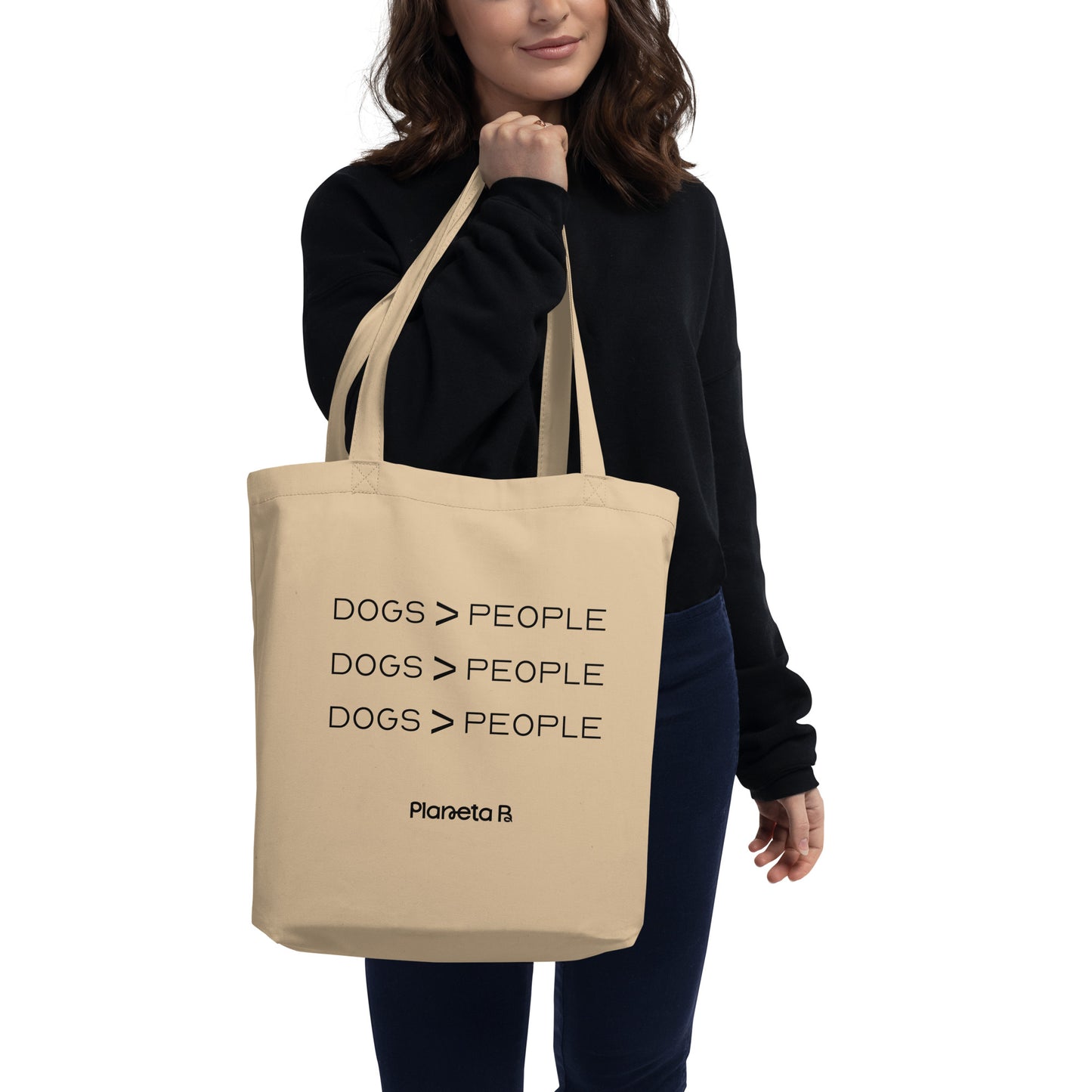 Dogs > People Eco Tote Bag