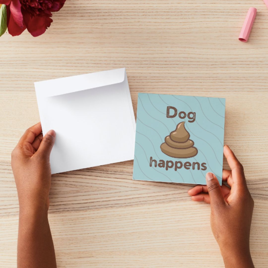 Dog sh*t happens card