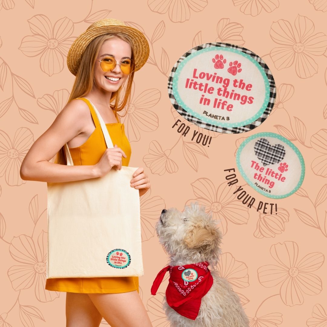 "Little things" merit eco-badges pawrent & pet set