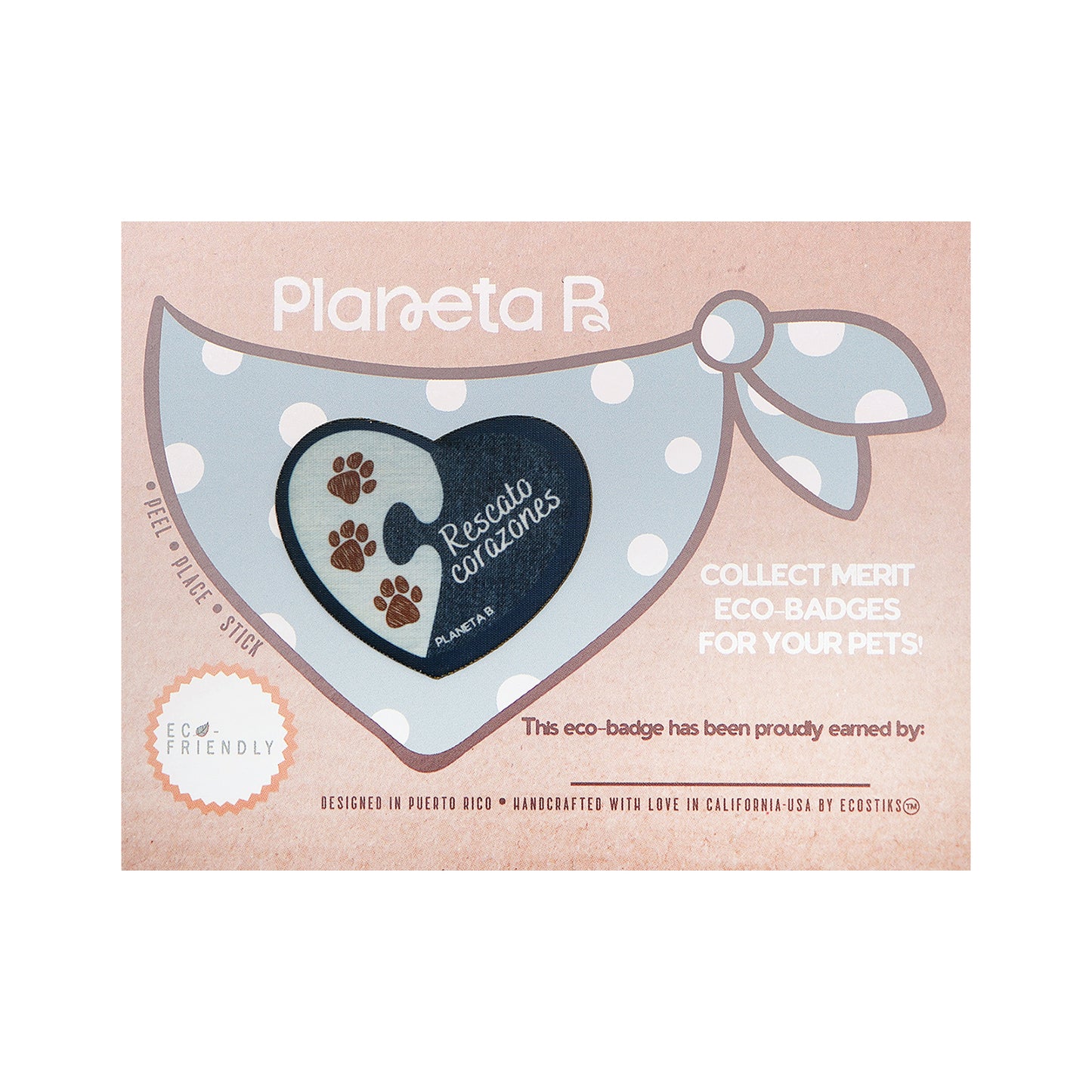 "Rescato corazones" merit eco-badge