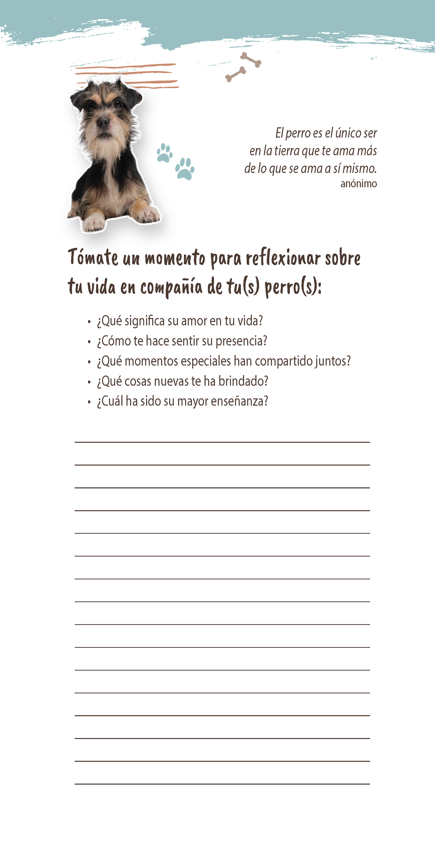 "Agenda Perra" timeless 18 month planner (Spanish)