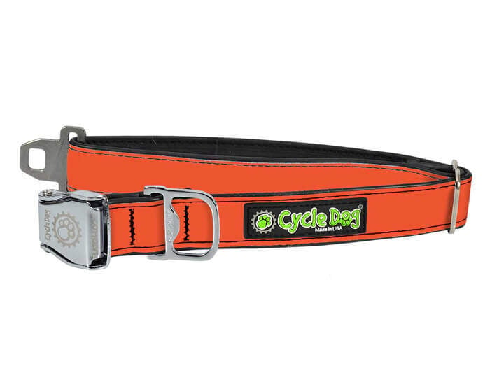 Waterproof no stink orange reflective collar