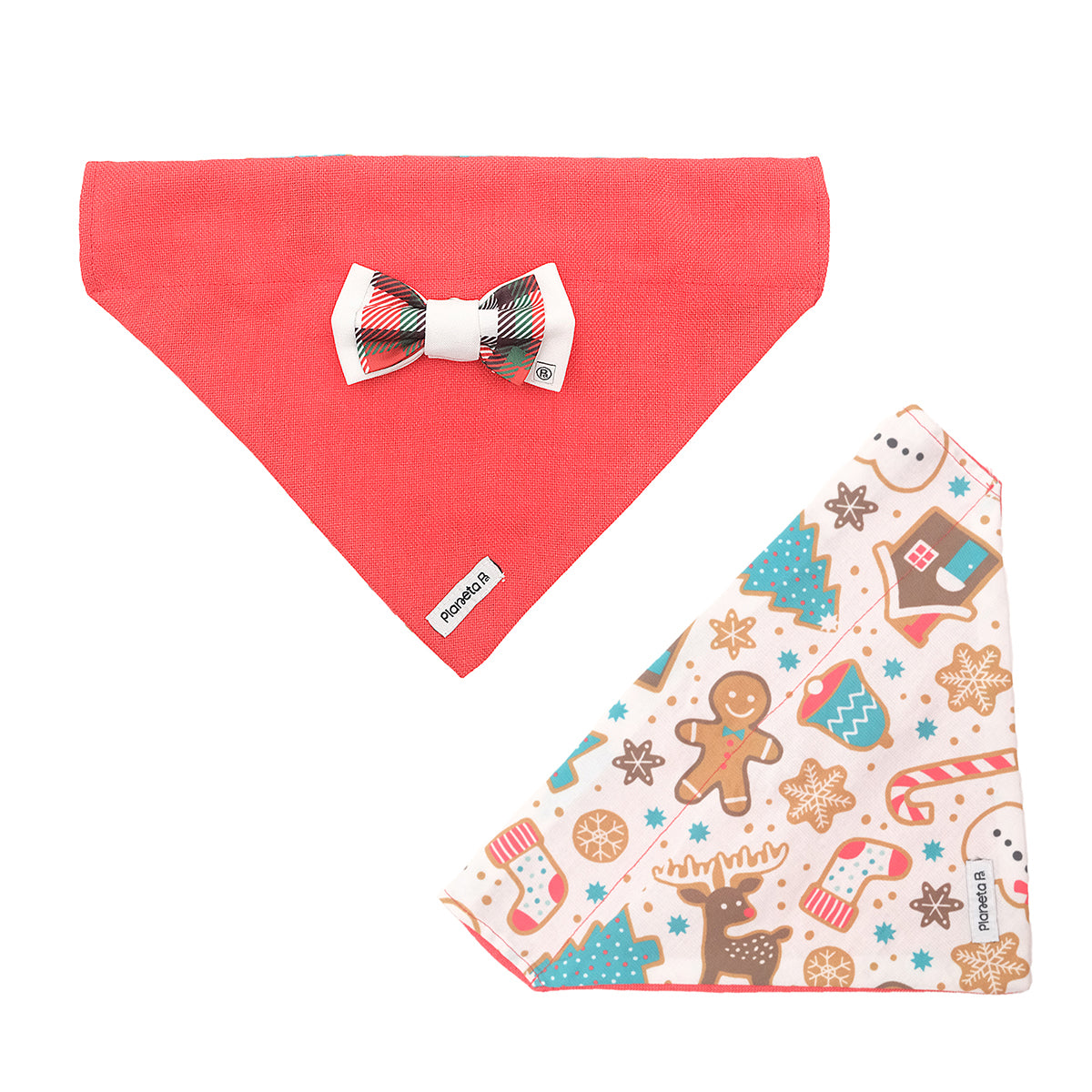 Exchangeable bandana & bow set (large)