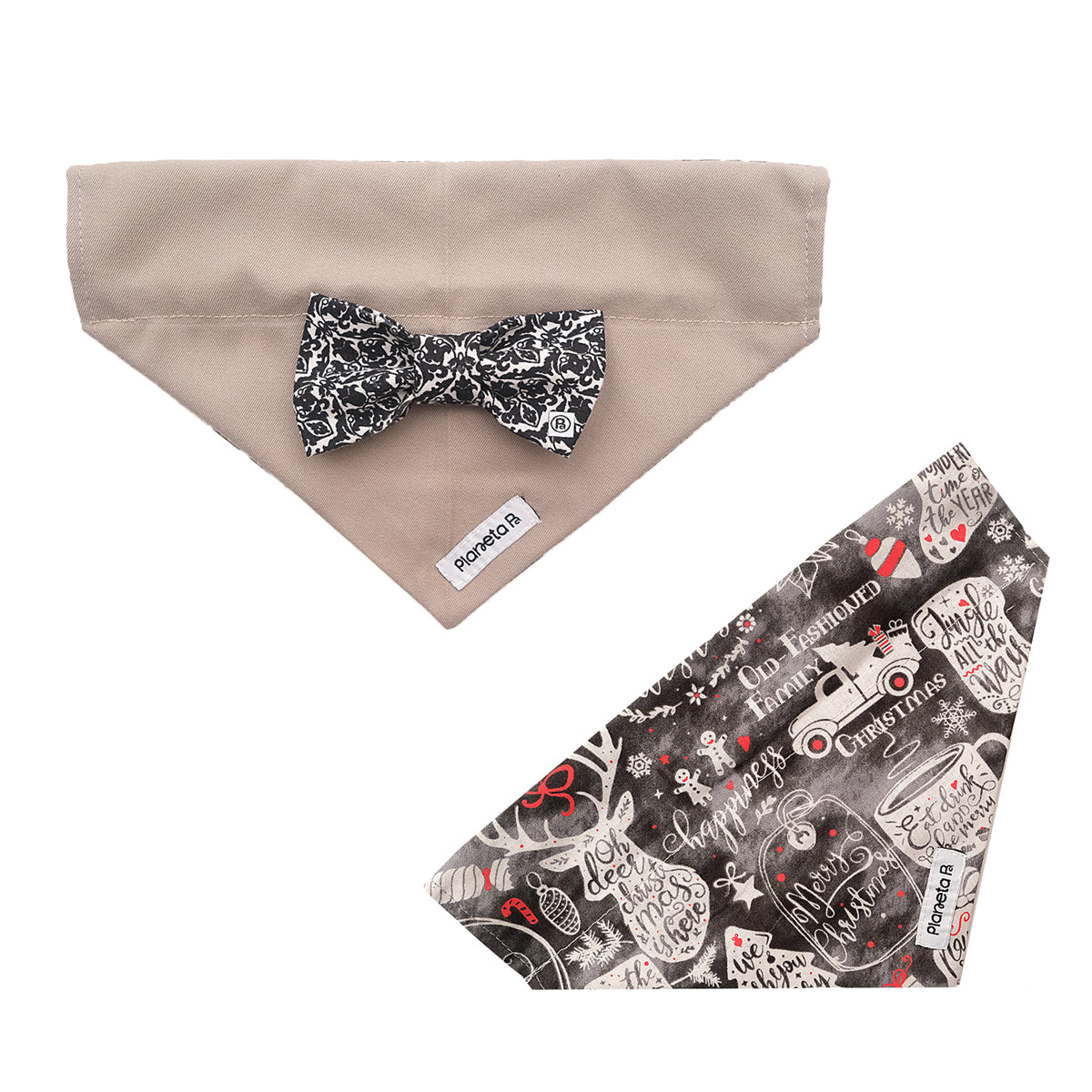 Exchangeable bandana & bow set (small)