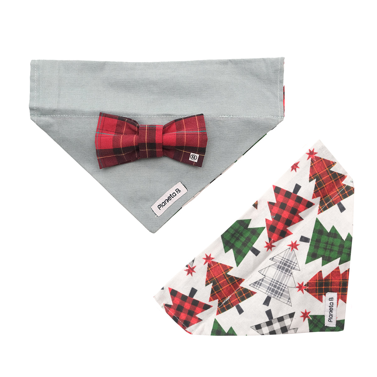 Exchangeable bandana & bow set (small)