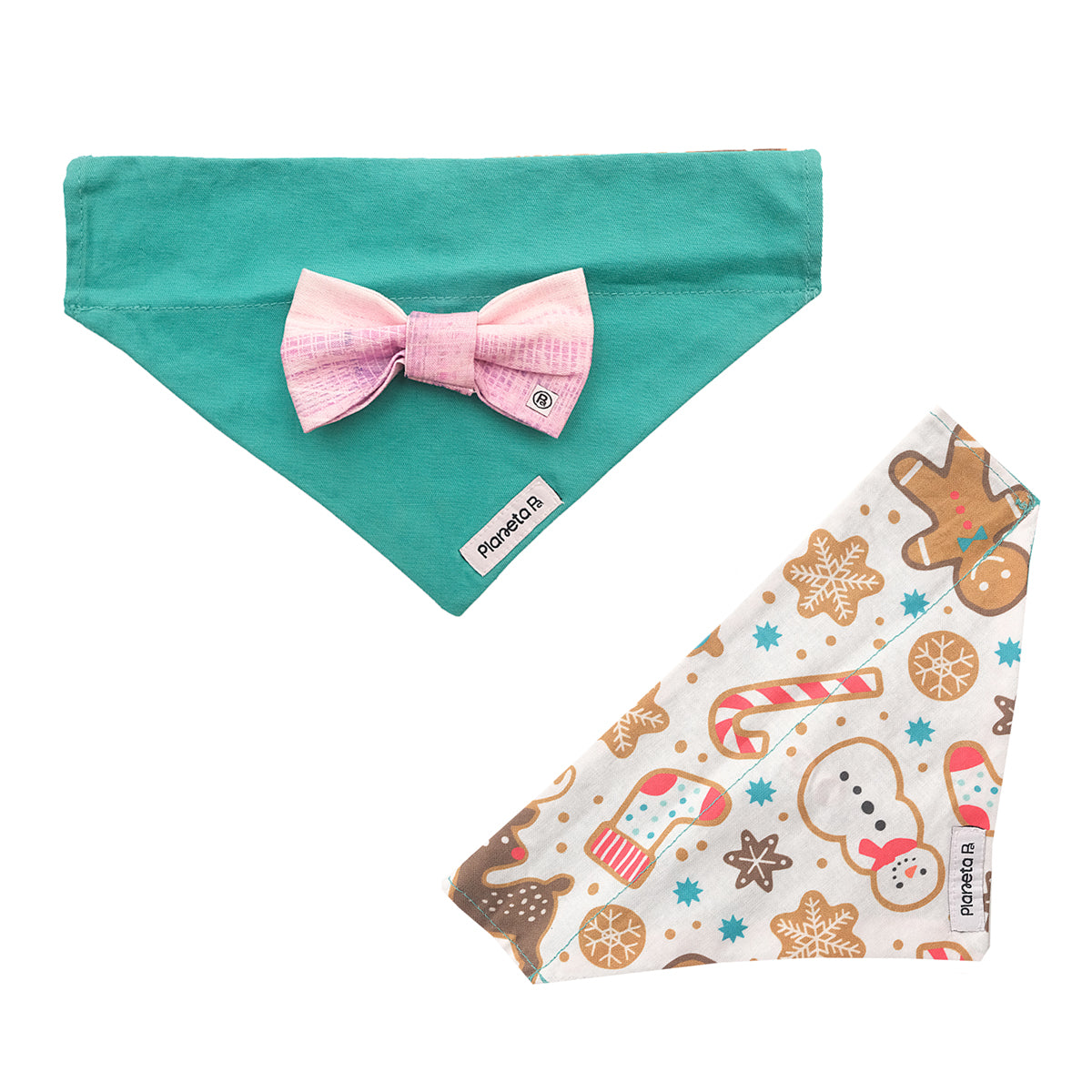 Exchangeable bandana & bow set (small)