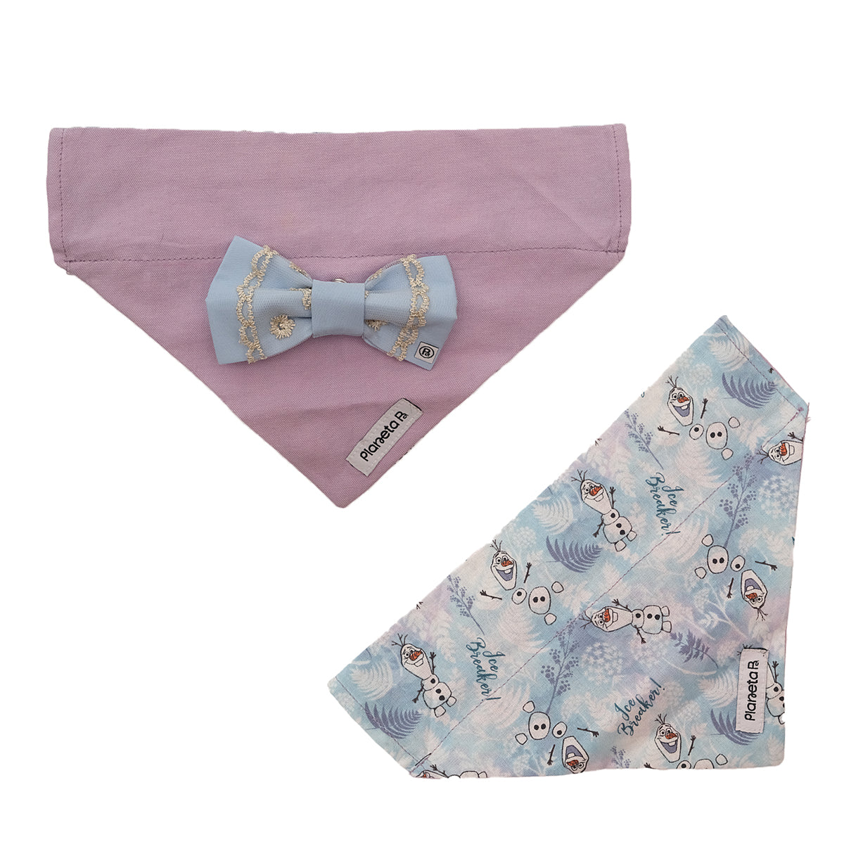 Exchangeable bandana & bow set (small)