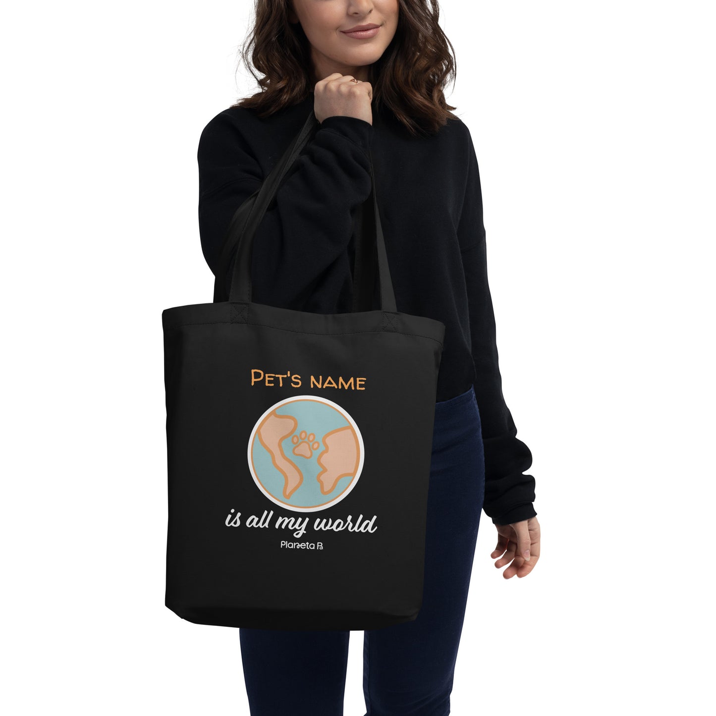 All my world customizable eco tote bag