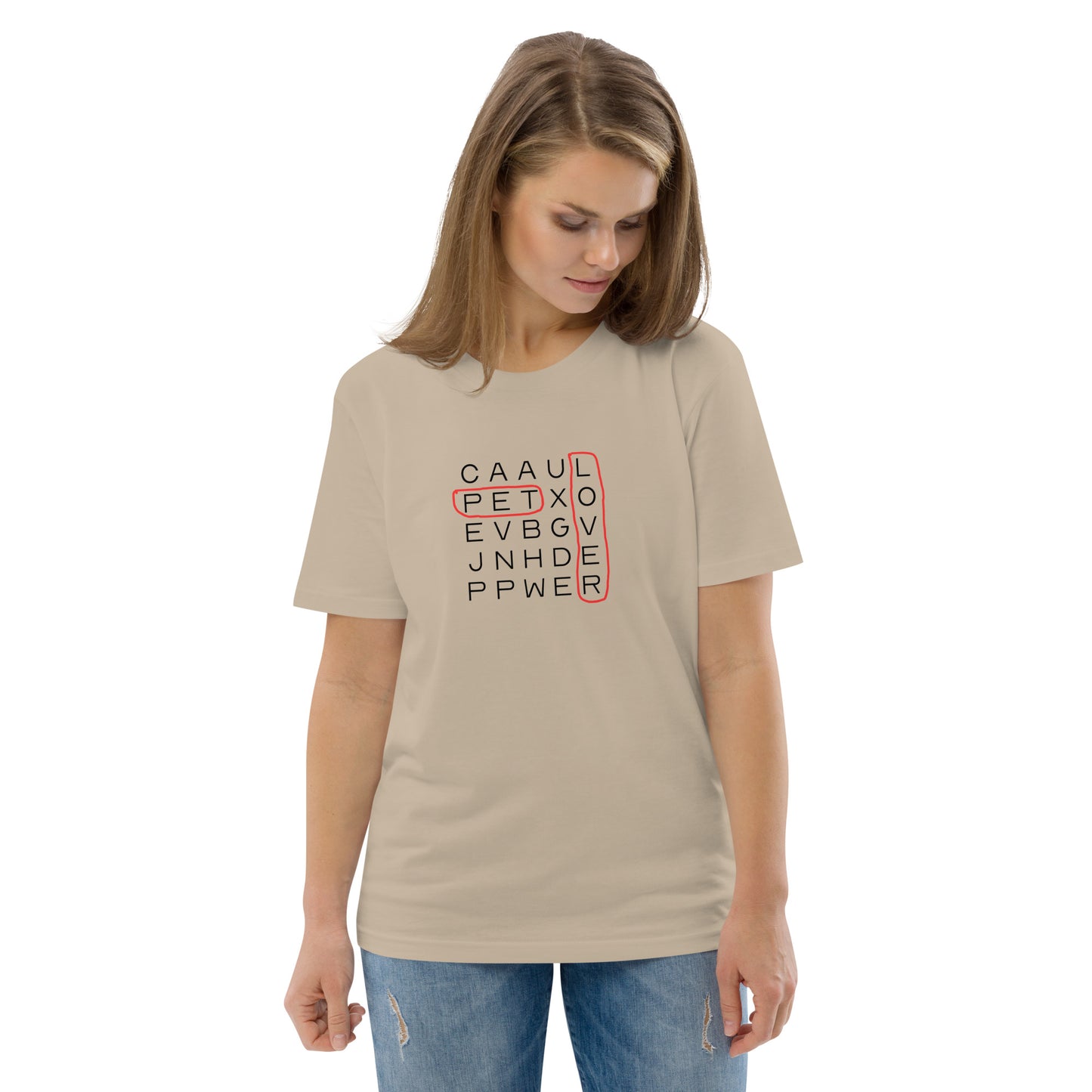 Pet Lover Letter Soup unisex organic cotton t-shirt