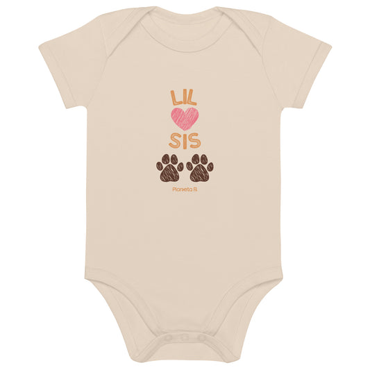 Lil Sis Organic cotton baby bodysuit