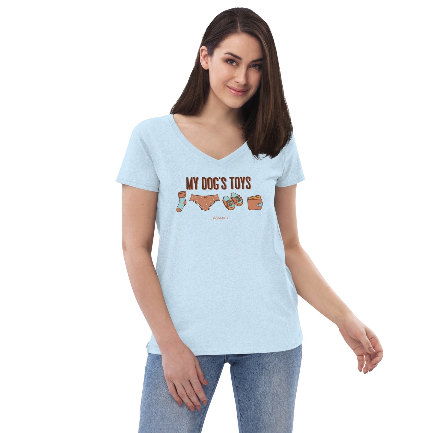 Dog's Toys Women’s recycled v-neck t-shirt