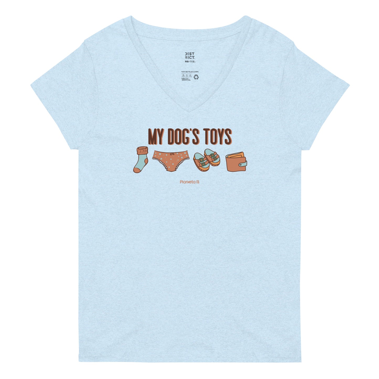 Dog's Toys Women’s recycled v-neck t-shirt