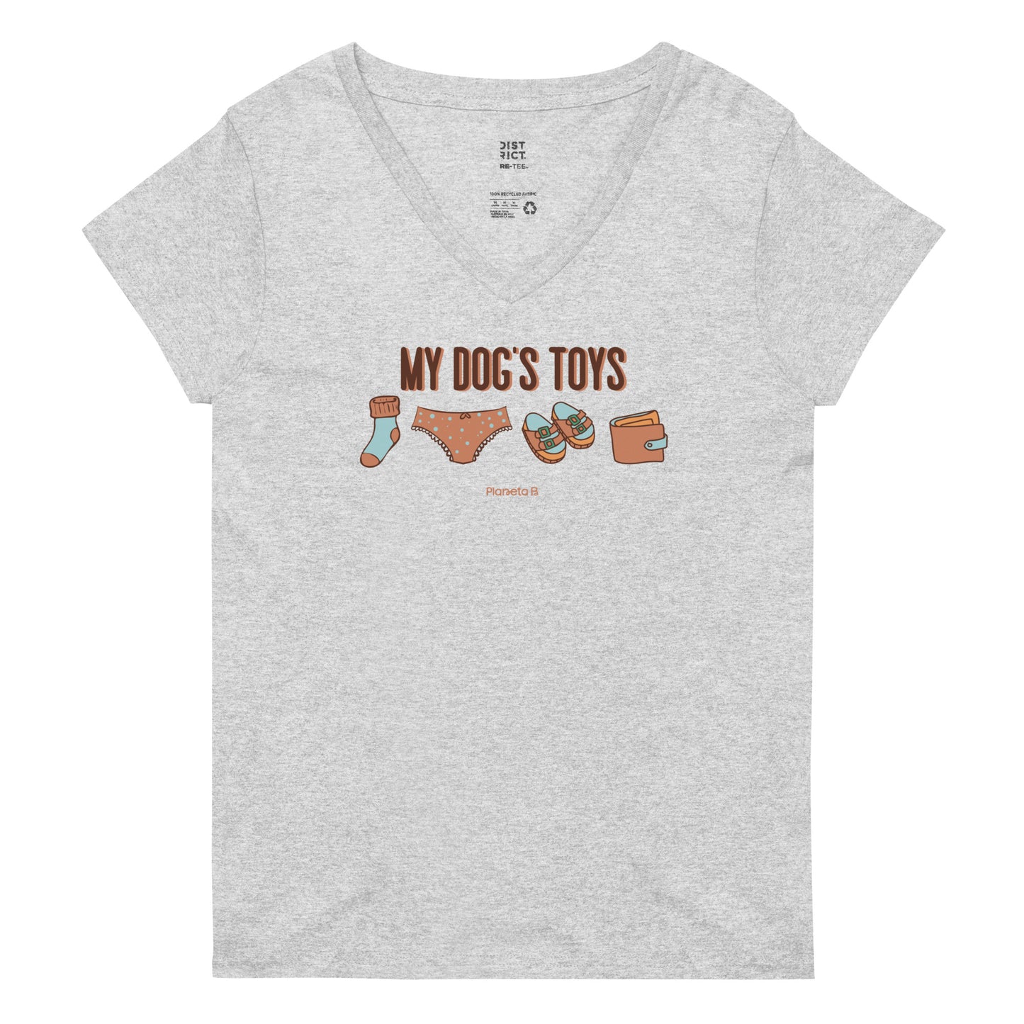 Dog's Toys Women’s recycled v-neck t-shirt